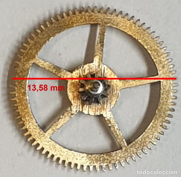Spare Parts for Watches: Rueda dentada reloj - (LAS MEDIDAS EST&Aacute;N INDICADAS EN LAS FOTOS)