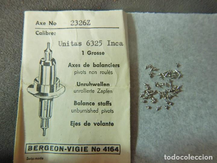 Recambios de relojes: Ejes de volante unitas 6325 - Foto 2