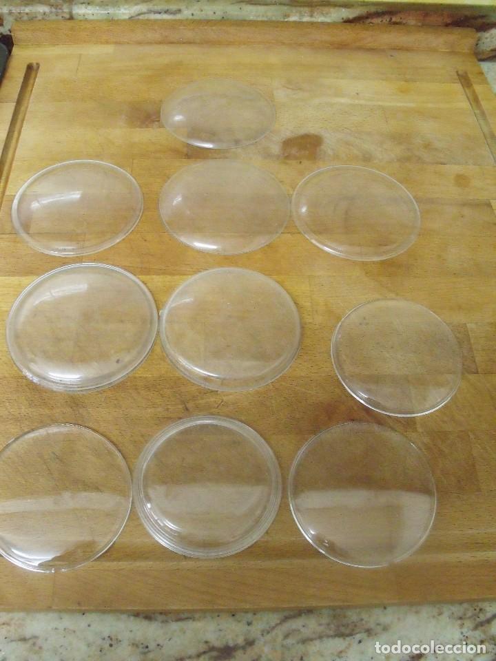 Ersatzteile f&uuml;r Uhren: 10 cristales abombados de plexiglas-lote 398