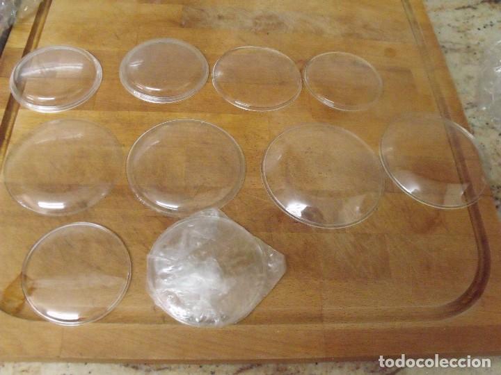 Spare Parts for Watches: 10 cristales abombados de plexiglas-lote 398-6