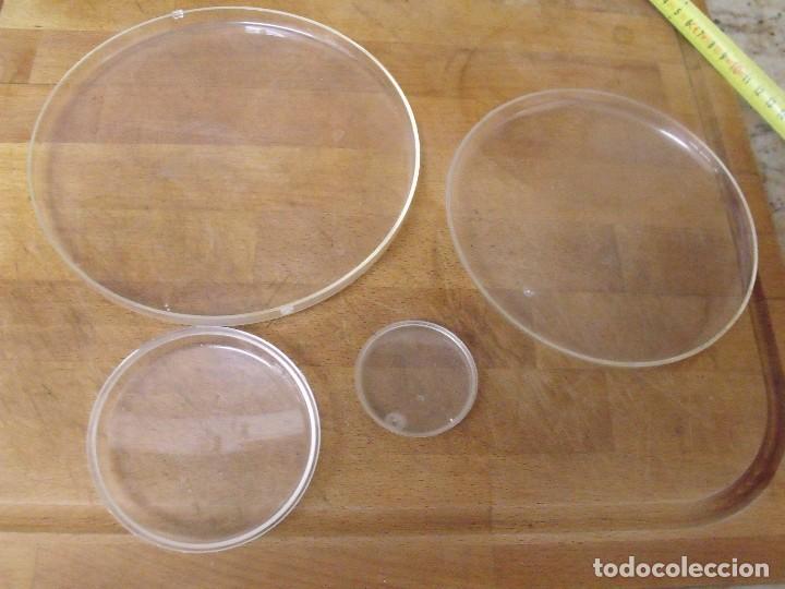 Spare Parts for Watches: 10 cristales abombados de plexiglas-lote 398-7