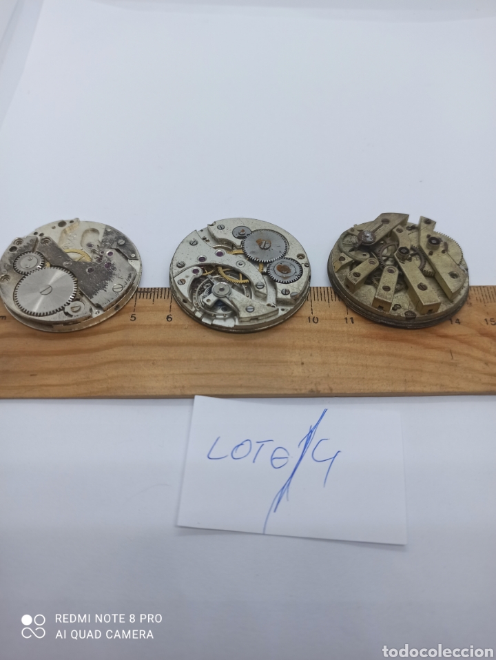 Recambios de relojes: Lote de 3 calibres reloj de bolsillo NR 4