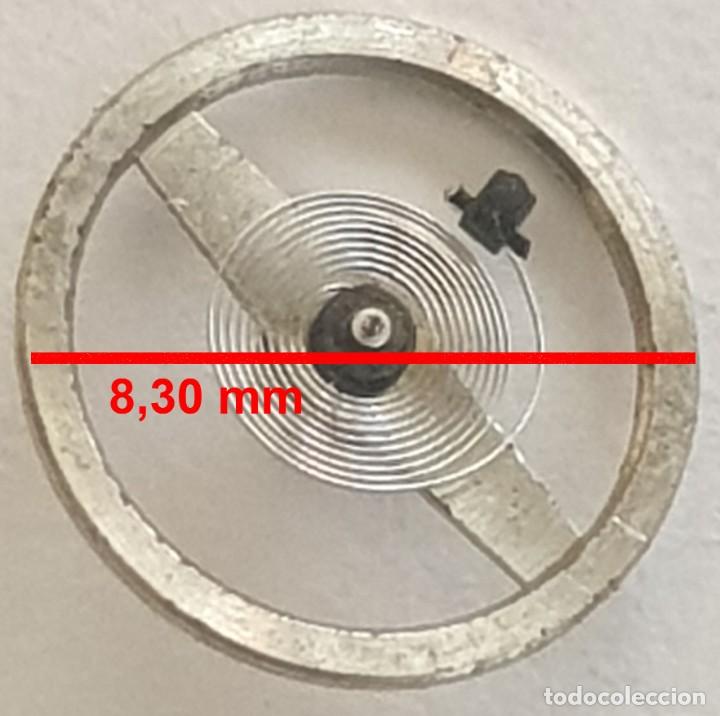 Spare Parts for Watches: Balance, complete reloj - Amida - calibre 562, 567, 569 - DI&Aacute;METRO 8,30 MM