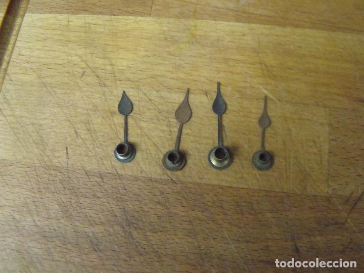 Ersatzteile f&uuml;r Uhren: 4 agujas originales en saeta para maquinarias paris reloj sobremesa-lote 351-5