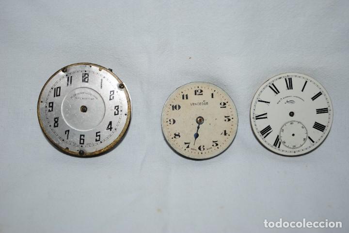 Recambios de relojes: EFERAS Y EJES VOLANTES DE ANTIGUOS RELOJES