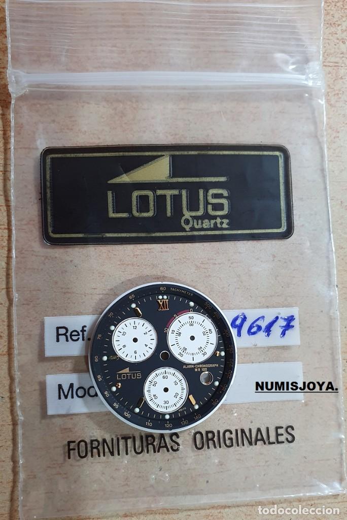 Recambios de relojes: GRAN OCASI&Oacute;N RELOJEROS. FORNITURA LOTE 6 ESFERAS NUEVAS de FESTINA ORO - JAGUAR y LOTUS.