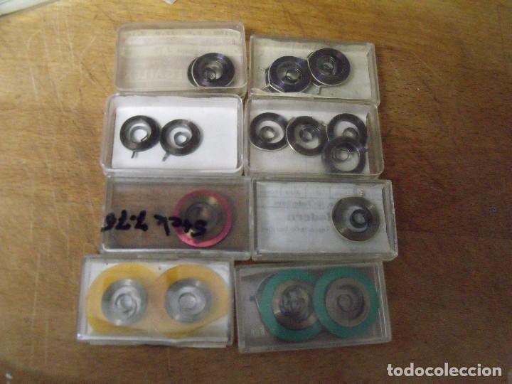 Ersatzteile f&uuml;r Uhren: LOTE FORNITURA PARA REPARACION TODA CLASE DE RELOJES- LOTE 412-MUELLES REALES