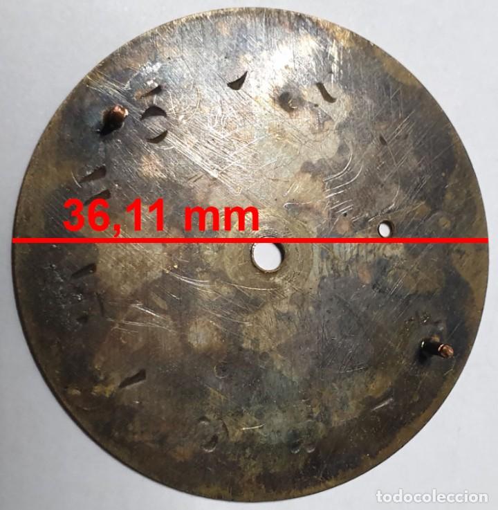 Recambios de relojes: DIAL CHRONOMETRE RUBY - DIAMETRO= 36,11 MM - X - Foto 2