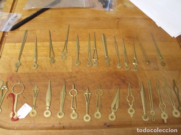 Pe&ccedil;as de reposi&ccedil;&atilde;o de rel&oacute;gios: lote de 31 agujas nuevas para relojes de pared-lote 419