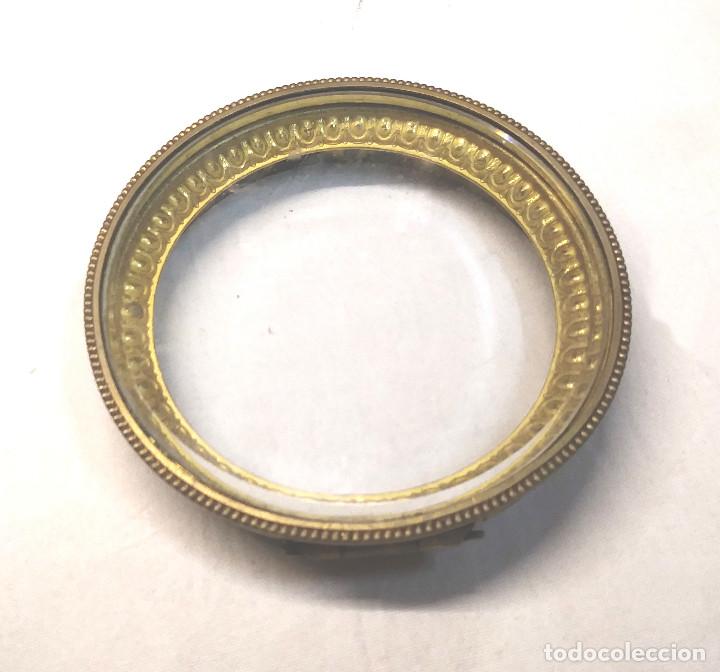 Recambios de relojes: Bisel Frontal Reloj Bronce con Cristal Biselado - Foto 1