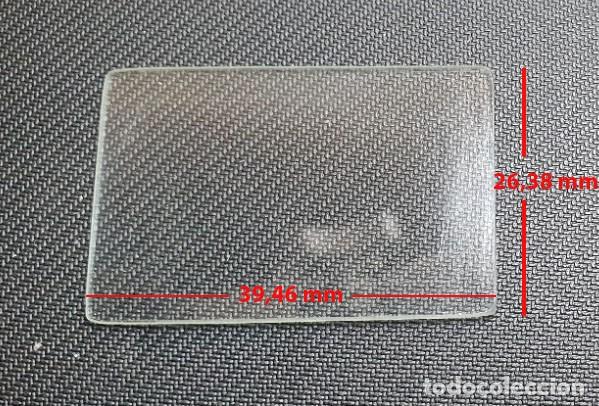 Ricambi di orologi: WATCH GLASSES - VIDRIO DE RELOJ - RECTANGULAR PLANO - medidas de 26,38 x 39,46 mm - X