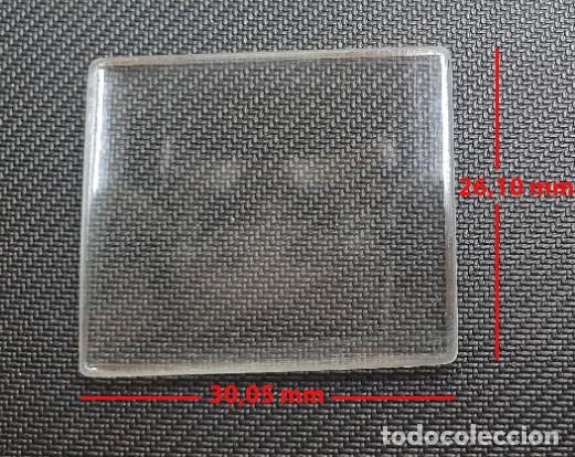 Spare Parts for Watches: WATCH GLASSES - VIDRIO DE RELOJ - RECTANGULAR PLANO - medidas de 26,10 x 30,5 mm - X