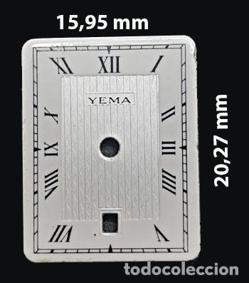 Recambios de relojes: DIAL RECTANGULAR DE RELOJ YEMA - VER LAS MEDIDAS EN LA FOTOS