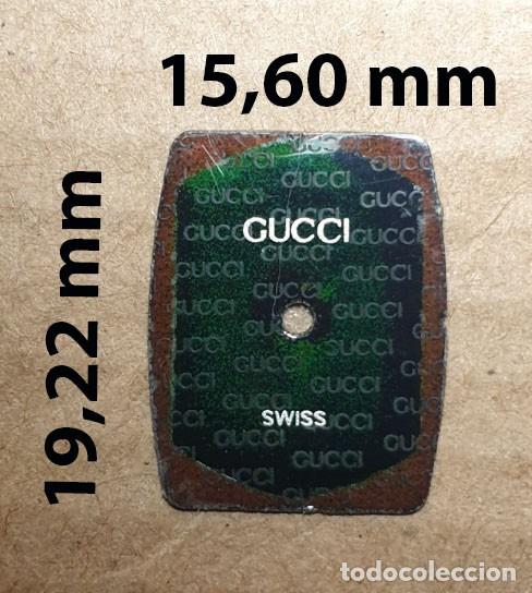 Recambios de relojes: DIAL RECTANGULAR DE RELOJ GUCCI - VER LAS MEDIDAS EN LA FOTOS