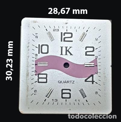 Recambios de relojes: DIAL RECTANGULAR DE RELOJ IK - VER LAS MEDIDAS EN LA FOTOS