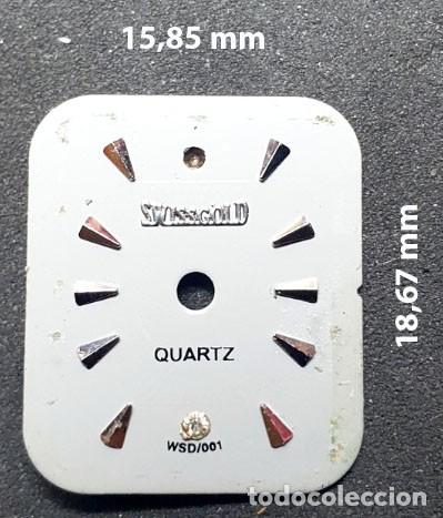 Spare Parts for Watches: DIAL RECTANGULAR DE RELOJ - VER LAS MEDIDAS EN LA FOTOS