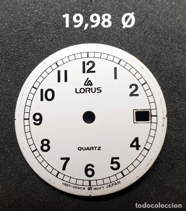 Spare Parts for Watches: DIAL CIRCULAR DE RELOJ LORUS - VER LAS MEDIDAS EN LA FOTOS