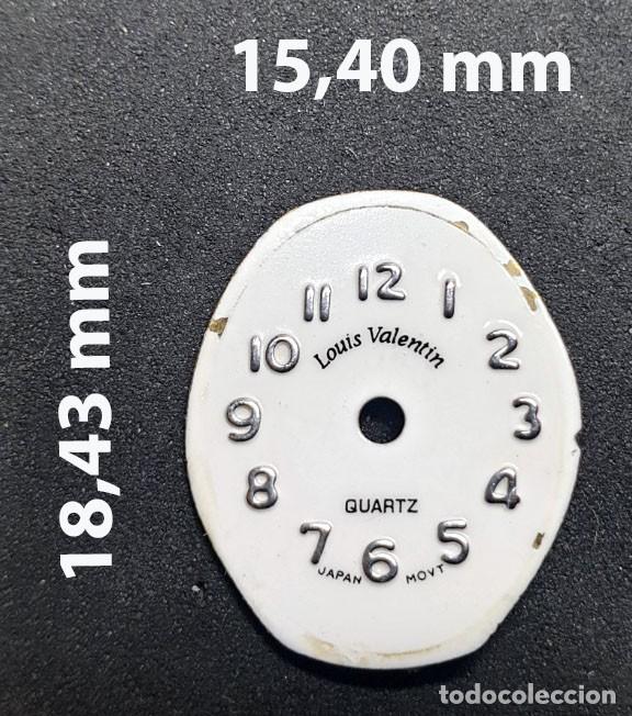 Spare Parts for Watches: DIAL OVALADO DE RELOJ LOUIS VALENTIN - VER LAS MEDIDAS EN LA FOTOS