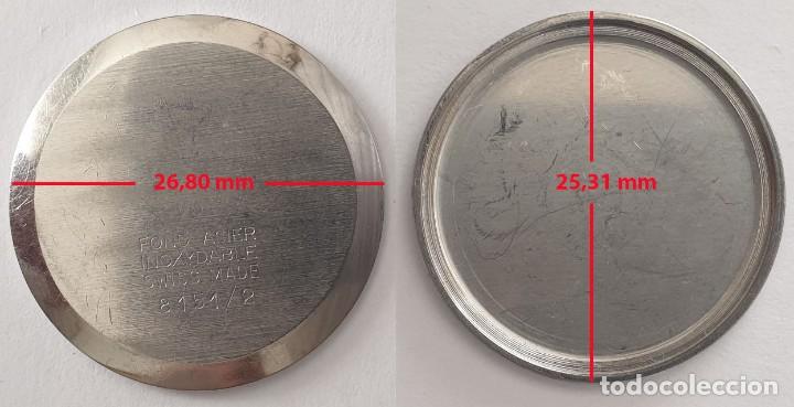 Spare Parts for Watches: TAPA TRASERA DE RELOJ ACERO INOX - VER MEDIDAS EN FOTOS - X