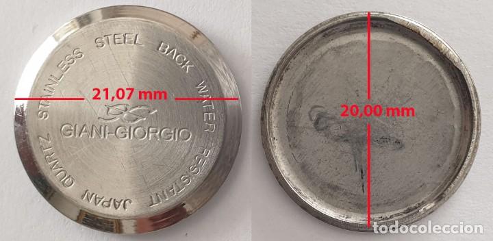 Spare Parts for Watches: TAPA TRASERA DE RELOJ GIANI-GIORGIO - ACERO INOX - VER MEDIDAS EN FOTOS - X