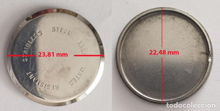 Spare Parts for Watches: TAPA TRASERA DE RELOJ ACERO INOX - VER MEDIDAS EN FOTOS - X