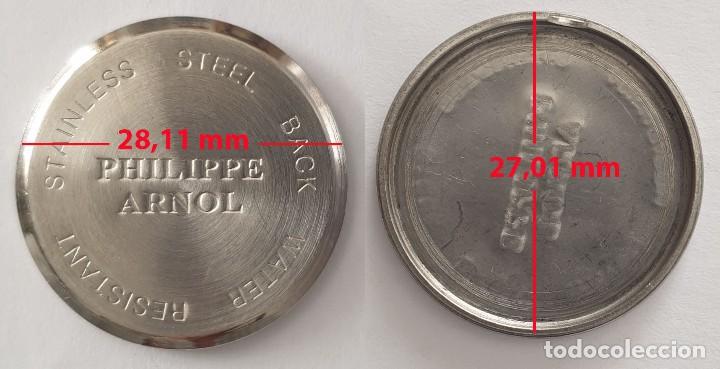 Spare Parts for Watches: TAPA TRASERA DE RELOJ PHILIPPE ARNOL - ACERO INOX - VER MEDIDAS EN FOTOS - X
