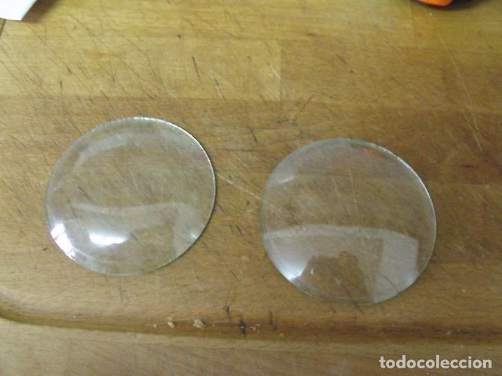 Pi&egrave;ces de rechange de montres et horloges: 2 cristales abombados de 80 y 81 mm diametro-lote 435