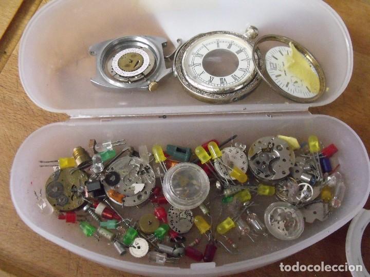 Pe&ccedil;as de reposi&ccedil;&atilde;o de rel&oacute;gios: GRAN LOTE DE PIEZAS DE RELOJERIA PARA REPARACION RELOJES ANTIGUOS-LOTE 435