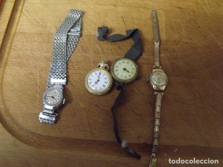 Pi&egrave;ces de rechange de montres et horloges: 5 relojes antiguos de mujer-lote 259-45