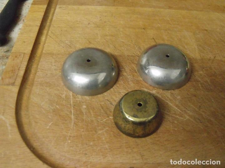Spare Parts for Watches: 3 campanas de despertador en metal -lote 441-buena sonoridad
