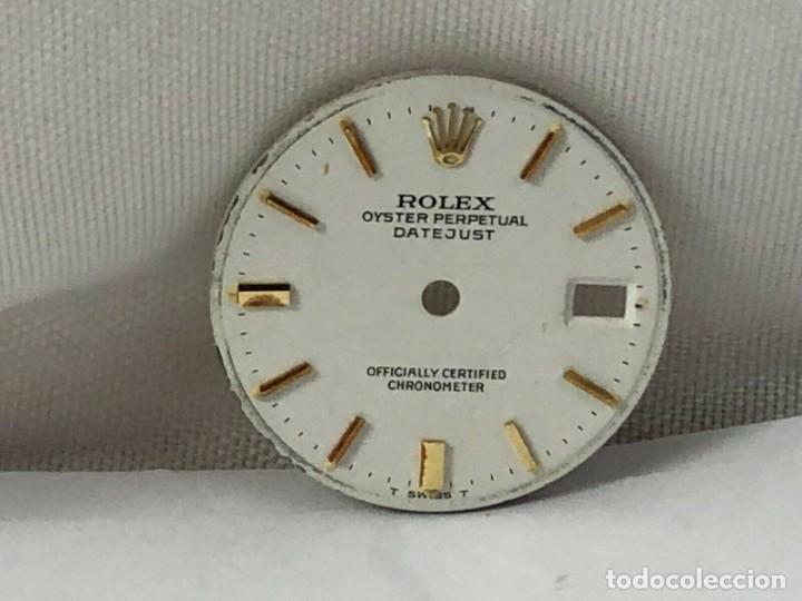 Pe&ccedil;as de reposi&ccedil;&atilde;o de rel&oacute;gios: Esfera Original Vintage ROLEX DateJust ,T swiss T , Lady Dial 19,80 mm &rdquo;