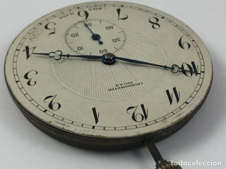 Recambios de relojes: MOVEMENT MONA DE BOLSILLO CHRONOMETRE ( No funciona ) &rdquo; - Foto 8