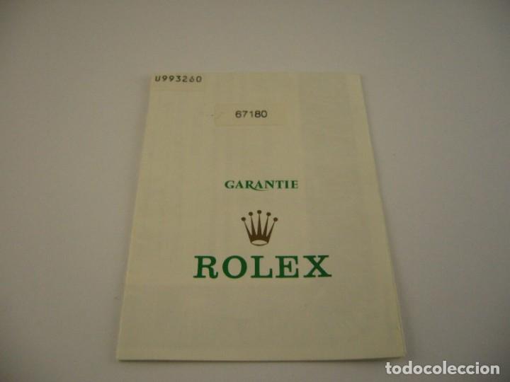 Recambios de relojes: DOCUMENTO DE RELOJ ROLEX 67180 &rdquo;&rdquo; - Foto 1