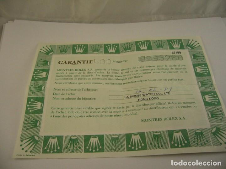 Recambios de relojes: DOCUMENTO DE RELOJ ROLEX 67180 &rdquo;&rdquo; - Foto 2