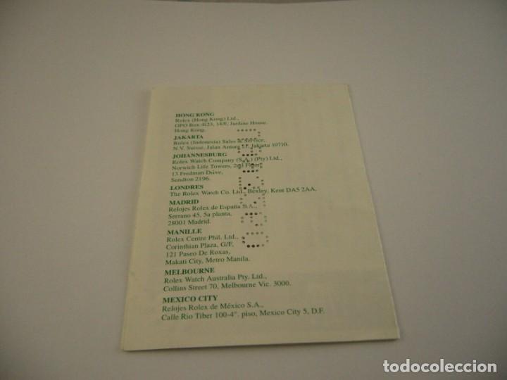Recambios de relojes: DOCUMENTO DE RELOJ ROLEX 67180 &rdquo;&rdquo; - Foto 4