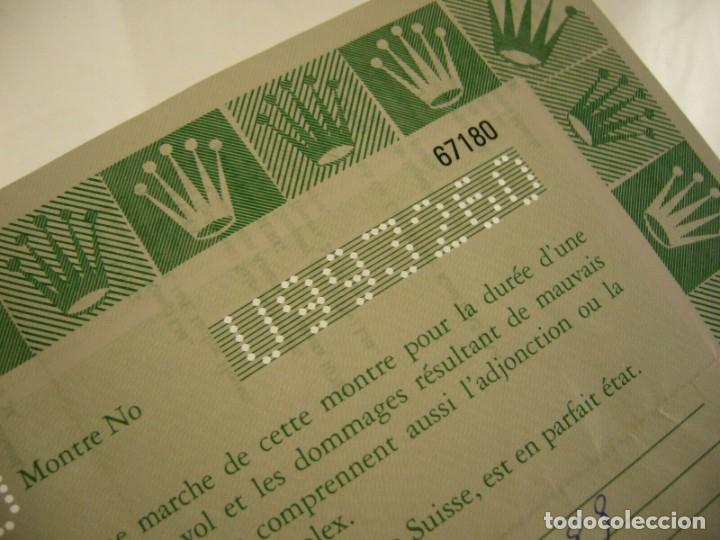 Recambios de relojes: DOCUMENTO DE RELOJ ROLEX 67180 &rdquo;&rdquo; - Foto 5