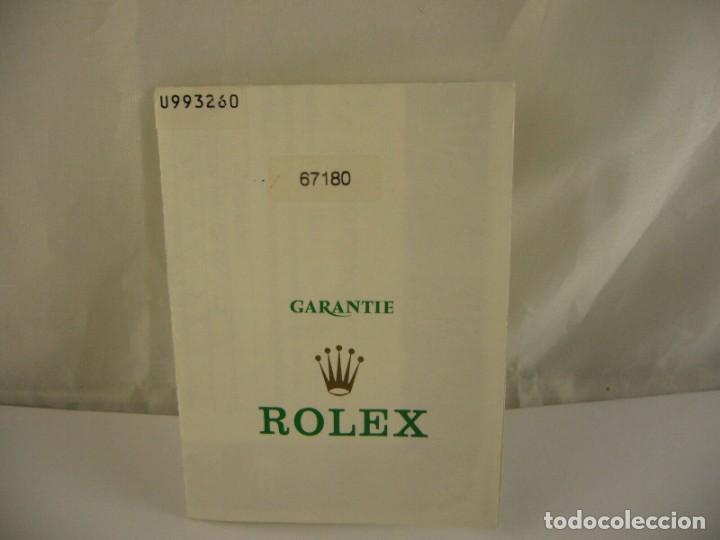 Recambios de relojes: DOCUMENTO DE RELOJ ROLEX 67180 &rdquo;&rdquo; - Foto 8