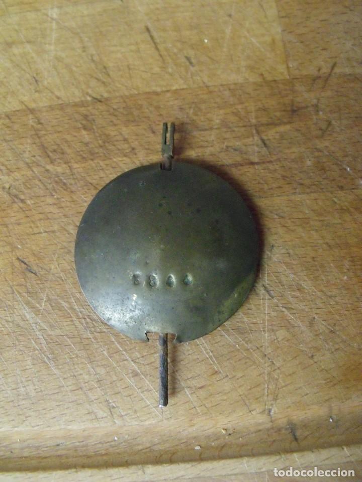 Recambios de relojes: antiguo pendulo para maquinarias paris ojo buey-lote 446