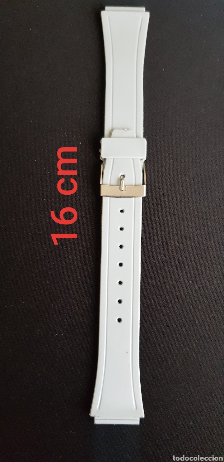 Recambios de relojes: Correa de reloj carril gris lote 3 - Foto 4