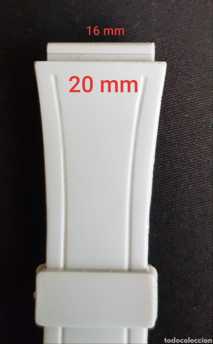 Recambios de relojes: Correa de reloj carril gris lote 5 - Foto 1