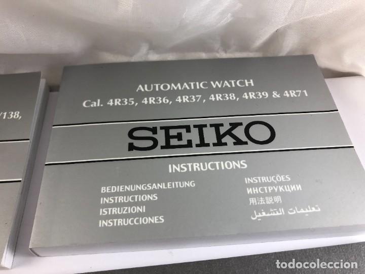 Recambios de relojes: Lote de 6 Documentaci&oacute;n Reloj SEIKO - Foto 4