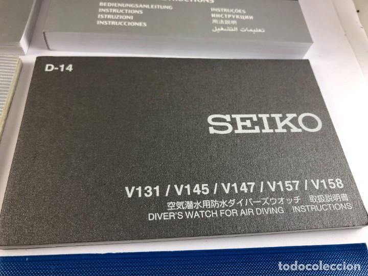 Recambios de relojes: Lote de 6 Documentaci&oacute;n Reloj SEIKO - Foto 5