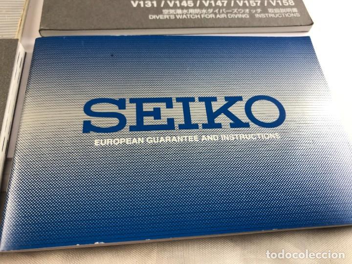 Recambios de relojes: Lote de 6 Documentaci&oacute;n Reloj SEIKO - Foto 7