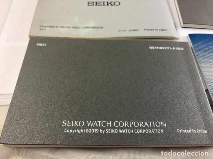 Recambios de relojes: Lote de 6 Documentaci&oacute;n Reloj SEIKO - Foto 13
