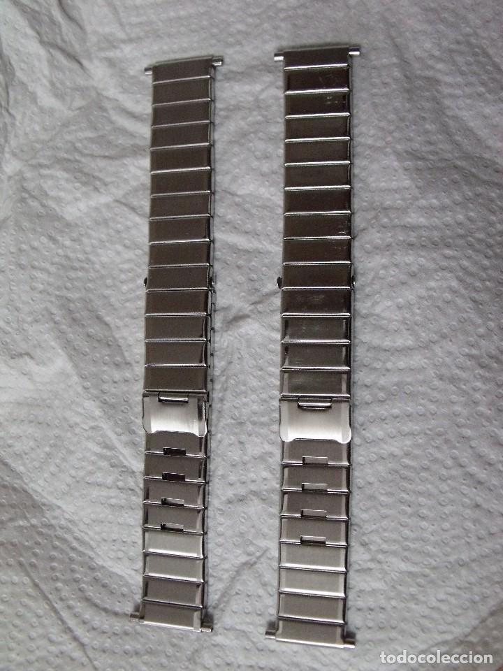 Ersatzteile f&uuml;r Uhren: 2 pulseras en acero a estrenar lote 456