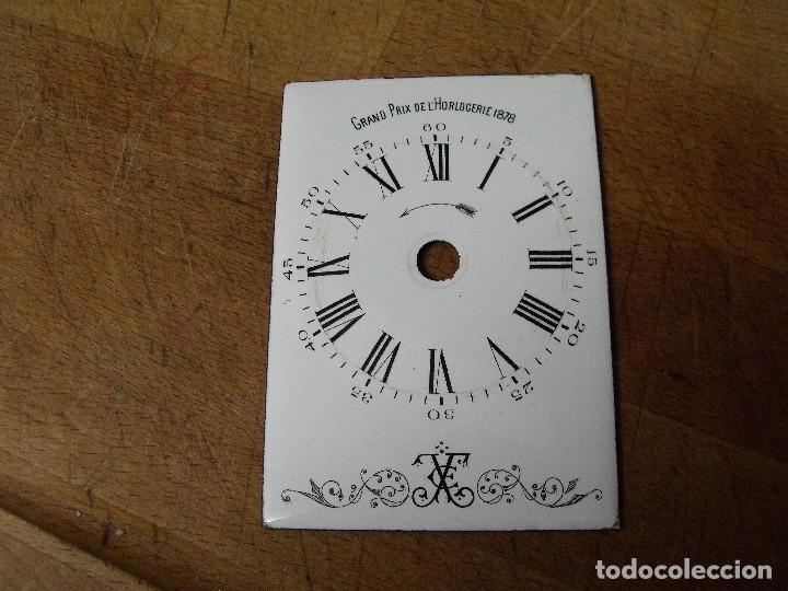 Pe&ccedil;as de reposi&ccedil;&atilde;o de rel&oacute;gios: ANTIGUA ESFERA JAPY FRERES PORCELANA-PERFECTO ESTADO-A&Ntilde;O 1910-PARA DESPERTADOR DE OFICIAL-LOTE 457