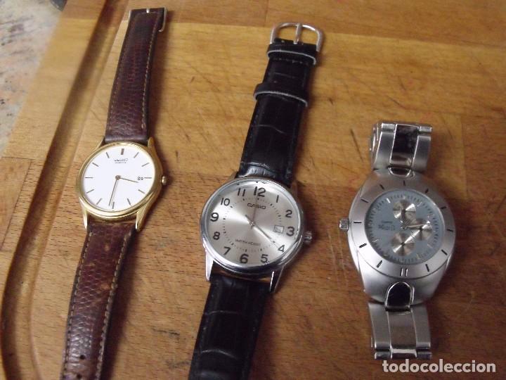 Recambios de relojes: 3 RELOJES DE CUARZO: SEIKO- CASIO y U-ROPE-LOTE 462