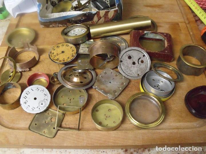 Pi&egrave;ces de rechange de montres et horloges: GRAN LOTE DE PIEZAS DE RELOJERIA PARA REPARACION despertadores-ANTIGUOS-LOTE 465
