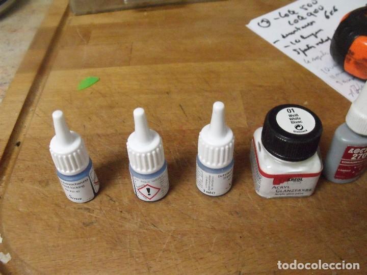 Ersatzteile f&uuml;r Uhren: 3 frascos de esmalte para sellar tuercas- frasco de esmalte acrilico brillante-sin utilizar-lote 465