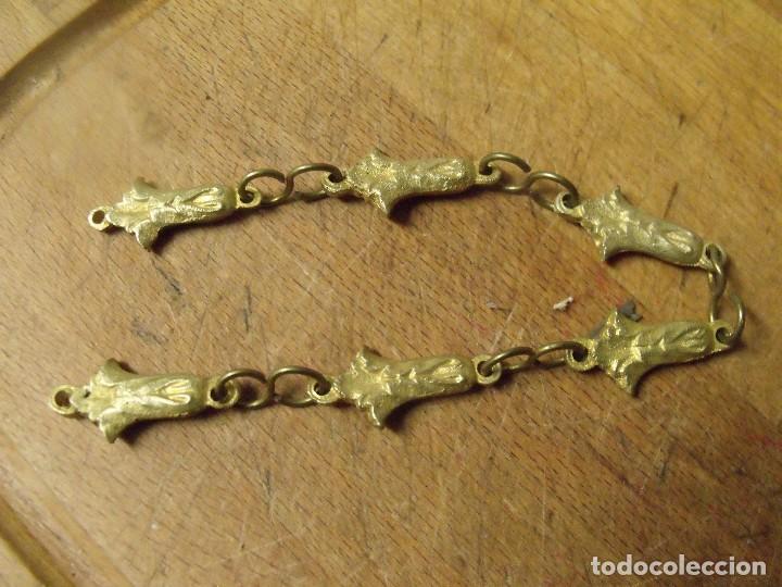 Recambios de relojes: preciosa cadena art-deco en laton-lote 465